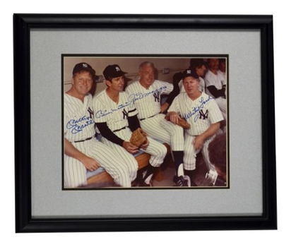 Mickey Mantle, Billy Martin, Joe DiMaggio and Whitey Ford Signed Photograph (Whitey Ford Collection)